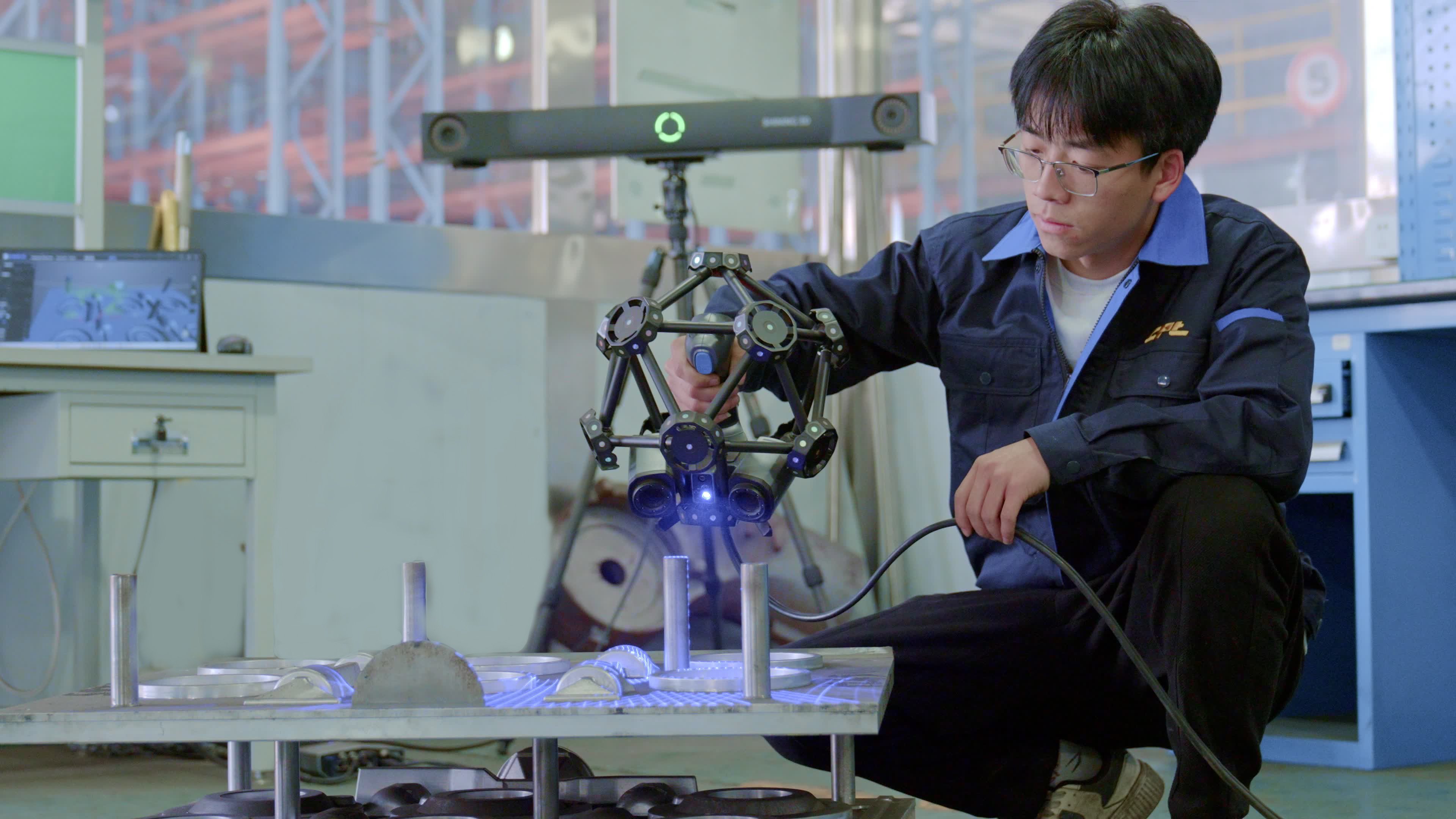 Scan a casting mold with FreeScan Trak Pro2